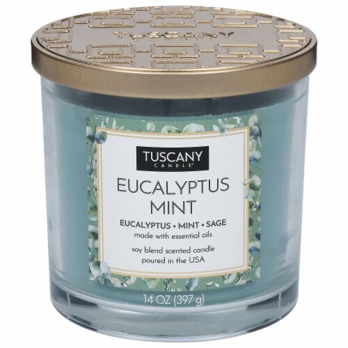 Tuscany Candle™ Eucalyptus Mint Jar Candle Perspective: front