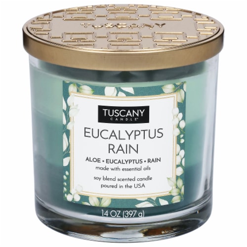 Tuscany Candle™ Eucalyptus Rain Scented Triple Pour Jar Candle Perspective: front