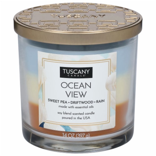 Tuscany Candle Premium Satin Wax Candle, Soy Blend, Vanilla Bean - 1 candle, 14 oz