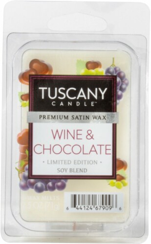Tuscany Candle Wine and Chocolate Wax Melts Perspective: front