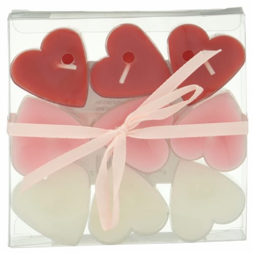 Tuscany Candle Heart Shaped Tea Light Candles Perspective: front