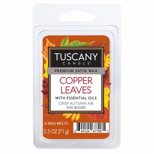 Tuscany Candle Copper Leaves Crisp Autumn Air Wax Melts Perspective: front
