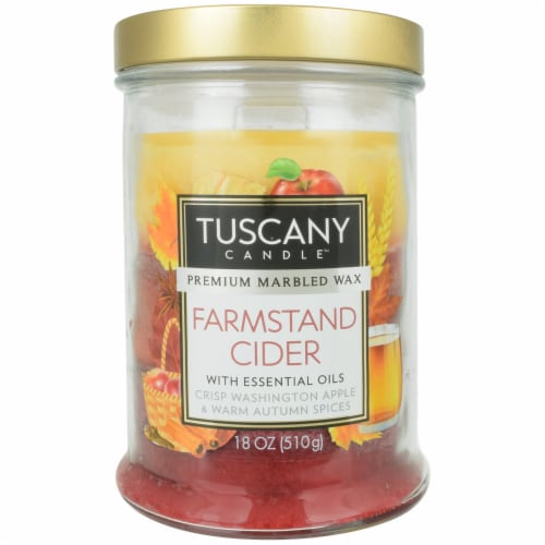 Tuscany Candle Farmstand Cider Jar Candle Perspective: front