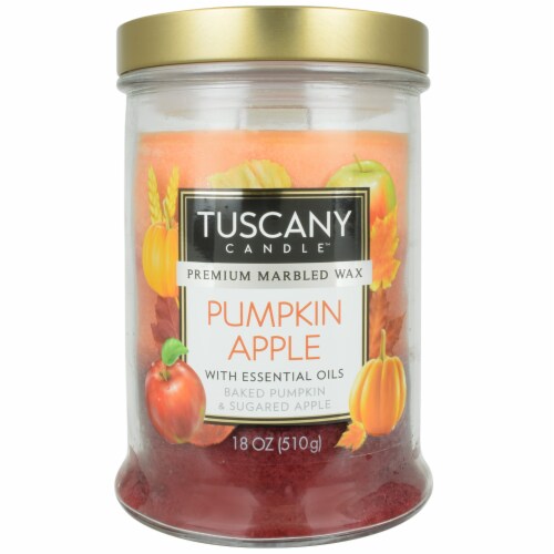 Tuscany Candle Pumpkin Apple Jar Candle Perspective: front
