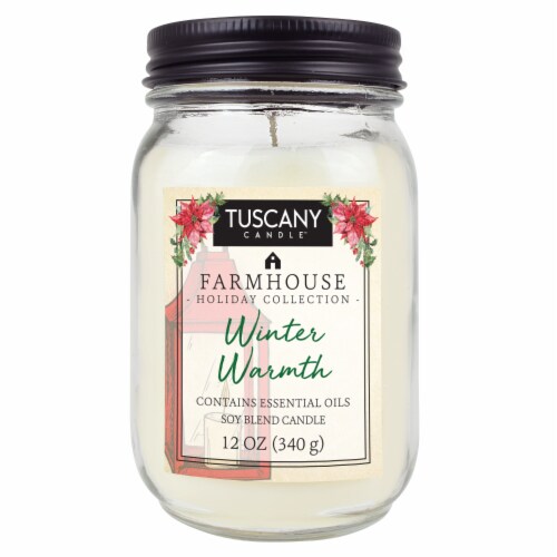 Tuscany Candle Farmhouse Winter Warmth Jar Candle Perspective: front