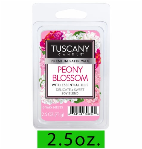 Tuscany Candle Peony Blossom Wax Melts Perspective: front