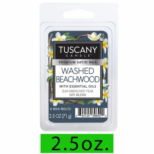 Tuscany Candle™ Wax Melts Washed Beachwood Perspective: front