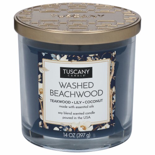 Tuscany Candle™ Washed Beachwood Premium Satin Wax Perspective: front
