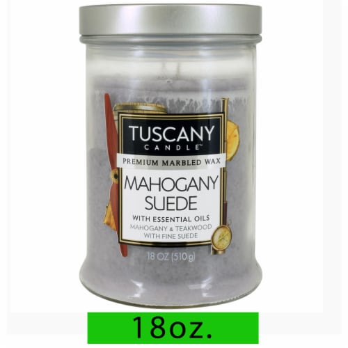 Tuscany Candle™ Mahogany Suede Scented Jar Candle Perspective: front