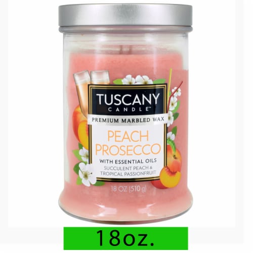 Tuscany Candle™ Peach Prosecco Scented Jar Candle Perspective: front