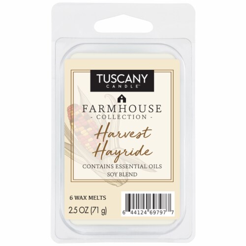 Tuscany Candle Farmhouse Collection Harvest Hayride Wax Melts Perspective: front