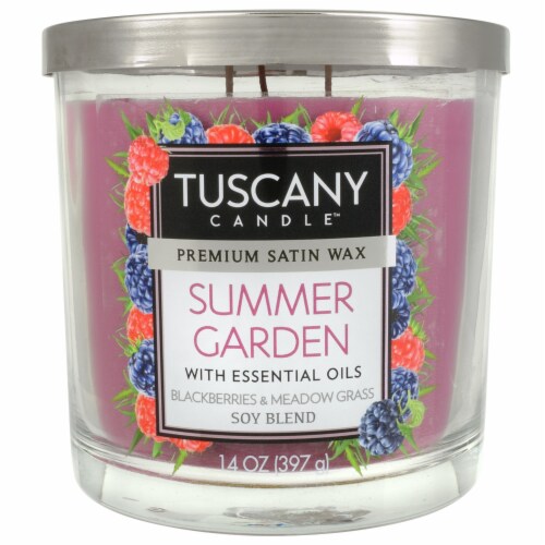 Tuscany Summer Garden Candle - Purple Perspective: front