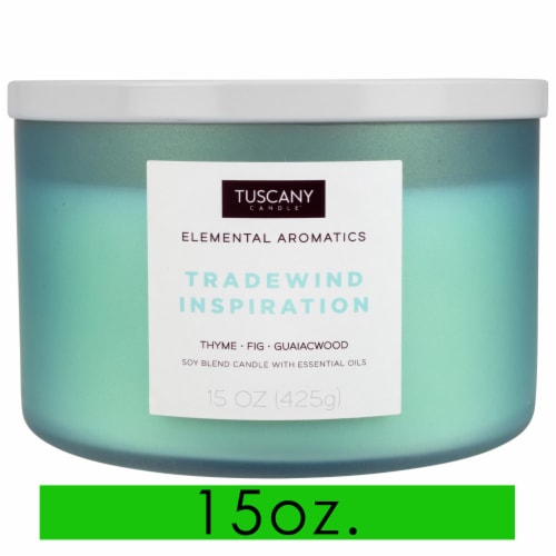 Tuscany Candle™ Elemental Aromatics Tradewind Inspiration Soy Candle Perspective: front