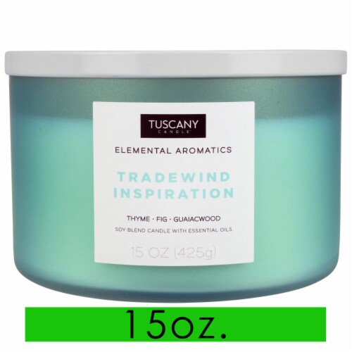 Tuscany Candle™ Elemental Aromatics Tradewind Inspiration Soy Candle Perspective: front