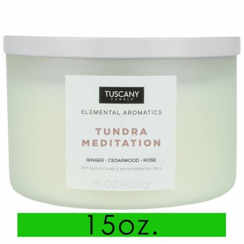 Tuscany Candle Elemental Aromatics Tundra Meditation Scented Jar Candle Perspective: front