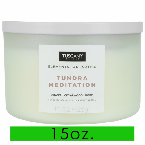 Tuscany Candle™ Elemental Aromatics Soy Jar Candle Tundra Meditation Perspective: front
