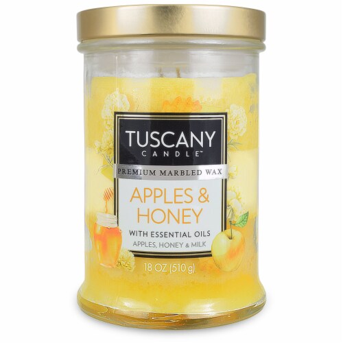 Tuscany Limited Edition Scented Candle - Apples and Honey Perspective: front