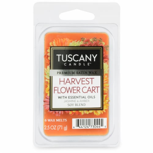 Tuscany Limited Edition Scented Wax Cubes - Harvest Flower Cart -6 pk Perspective: front