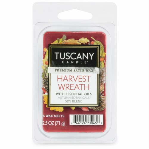 Tuscany Limited Edition Harvest Wreath Wax melt Perspective: front