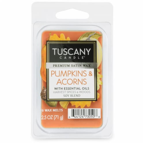 Tuscany Candle Limited Edition Pumpkin & Acorns Wax Melts Perspective: front
