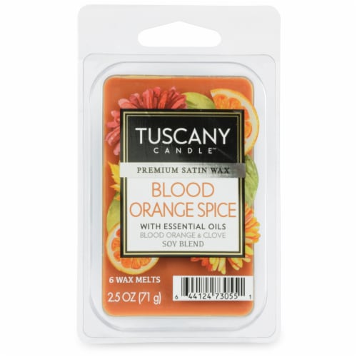 Tuscany Limited Edition Blood Orange Spice Wax Melt Perspective: front