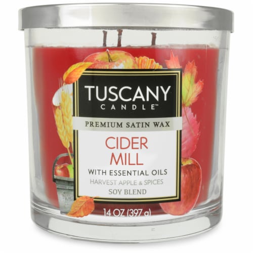 Tuscany Candle Limited Edition Cider Mill Jar Candle - Red Perspective: front