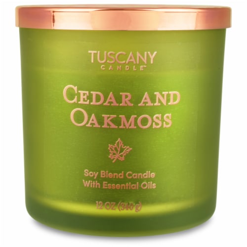 Tuscany Candle Cedar & Oakmoss Jar Candle - Green Perspective: front