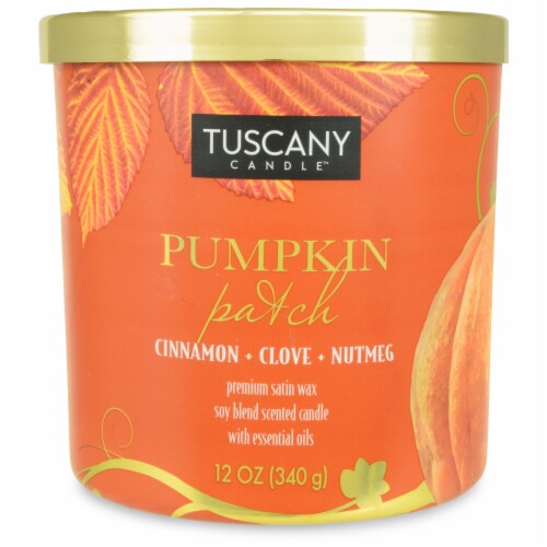 Tuscany Candle Pumpkin Patch Scented Jar Candle Perspective: front