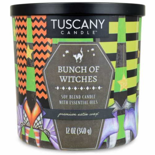 Tuscany Bunch of Witches Scented Jar Candle Perspective: front