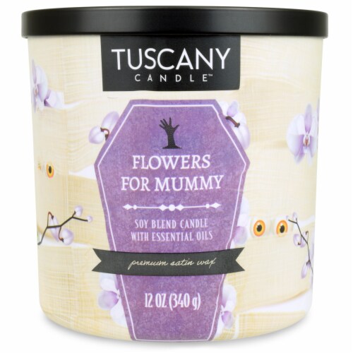 Tuscany Candle Flowers For Mummy Jar Candle Perspective: front