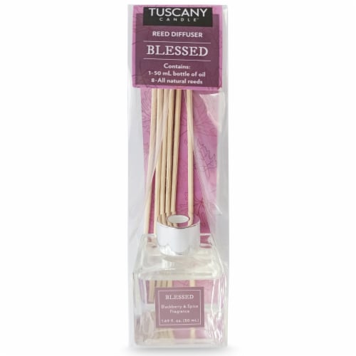 Tuscany Candle Blackberry & Spice Fragrance Reed Diffuser - Blessed Perspective: front