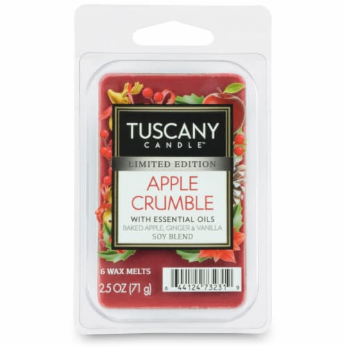 Tuscany Candle Limited Edition Apple Crumble Wax Melt - Red Perspective: front