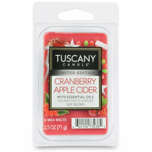 Tuscany Candle Limited Edition Cranberry Apple Cider Wax Melt - Red Perspective: front