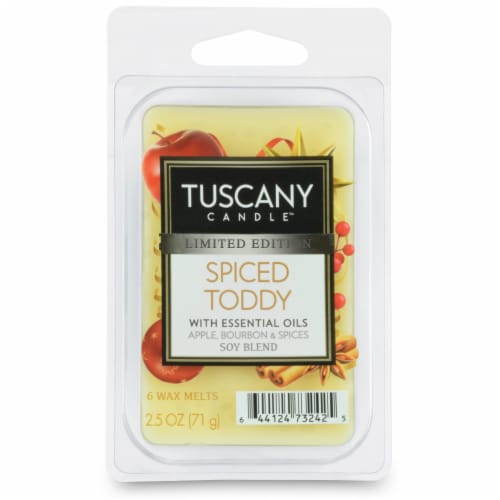 Tuscany Candle Limited Edition Spiced Toddy Wax Melt - Yellow Perspective: front
