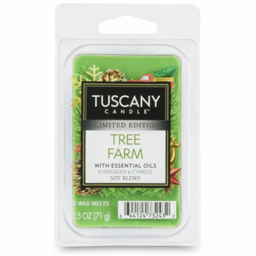 Tuscany Candle Limited Edition Tree Farm Wax Melt - Green Perspective: front
