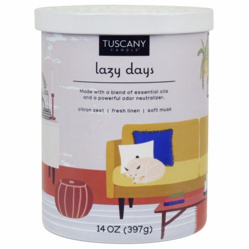 Tuscany Candle™ Lazy Days Pet Jar Candle Perspective: front