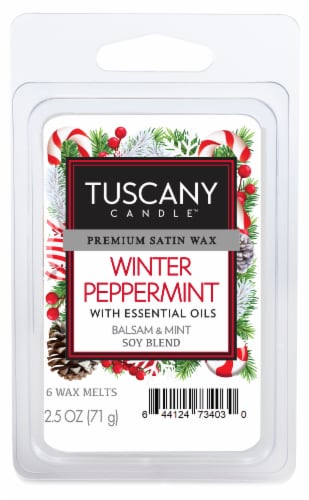Tuscany Candle Winter Peppermint Wax Melts Perspective: front