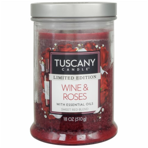 Tuscany Wine & Roses Scented Candle Perspective: front