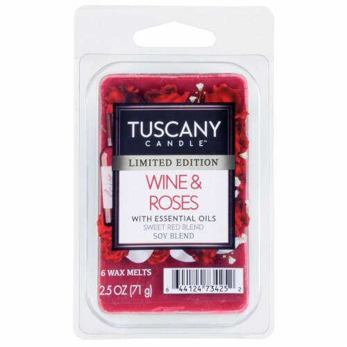 Tuscany Candle Limited Edition Wine & Roses Wax Melts Perspective: front