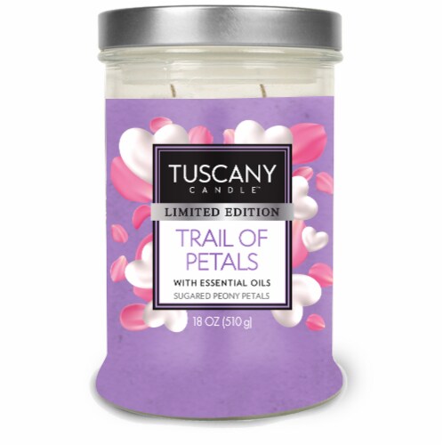 Tuscany Trail Of Petals Scented Candle Perspective: front