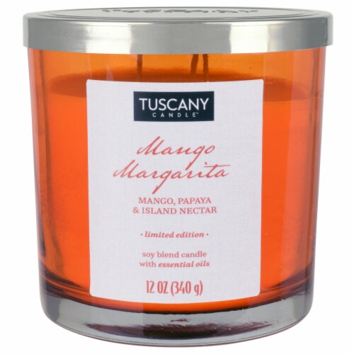 Tuscany Candle Mango Margarita Limited Edition Scented Jar Candle Perspective: front