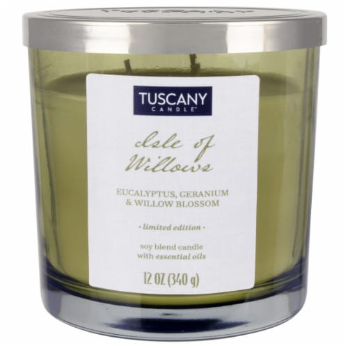 Tuscany Candle Isle of Willow Limited Edition Scented Jar Candle Perspective: front
