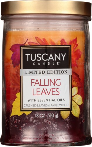 Tuscany Candle™ Falling Leaves Limited Edition Scented Triple Pour Jar Candle Perspective: front