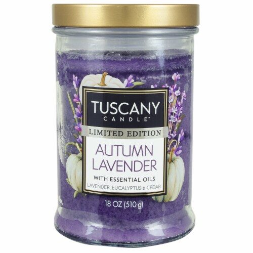 Tuscany Candle Autumn Lavender Limited Edition Scented Jar Candle Perspective: front