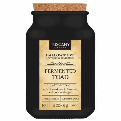 Tuscany Hallows Eve Apothecary Collection Scented Poison Jar Candle - Fermented Toad Perspective: front
