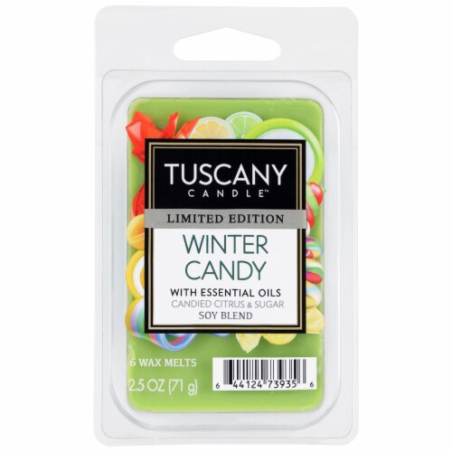 Tuscany Candle™ Limited Edition Winter Candy Wax Melt Perspective: front
