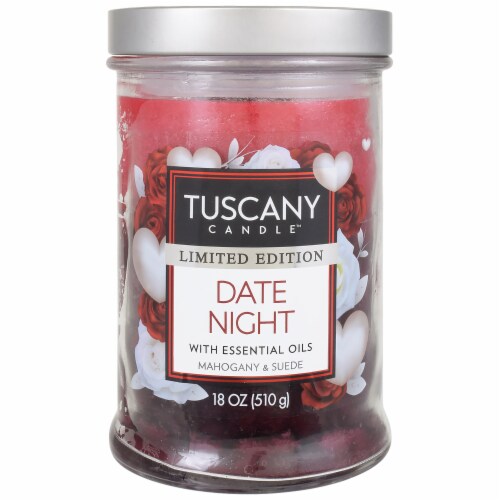 Tuscany™ Limited Edition Scented Triple Pour Jar Candle - Date Night Perspective: front