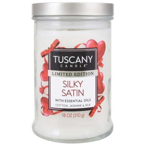 Tuscany™ Limited Edition Scented Jar Candle - Silky Satin Perspective: front