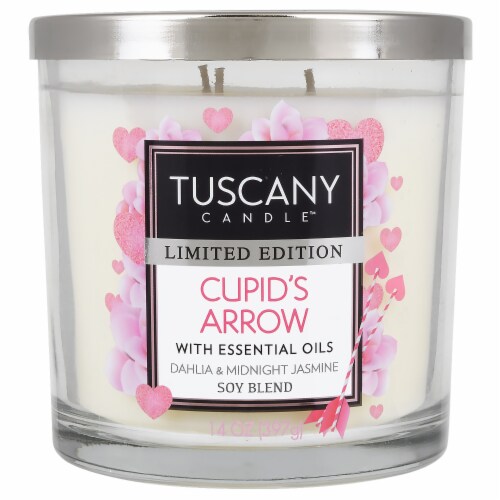 Tuscany Limited Edition Scented Triple Pour Jar Candle - Midnight Romance Perspective: front