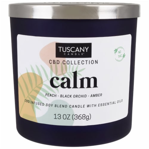 Tuscany Candle™ CBD Collection Calm Scented Jar Candle Perspective: front